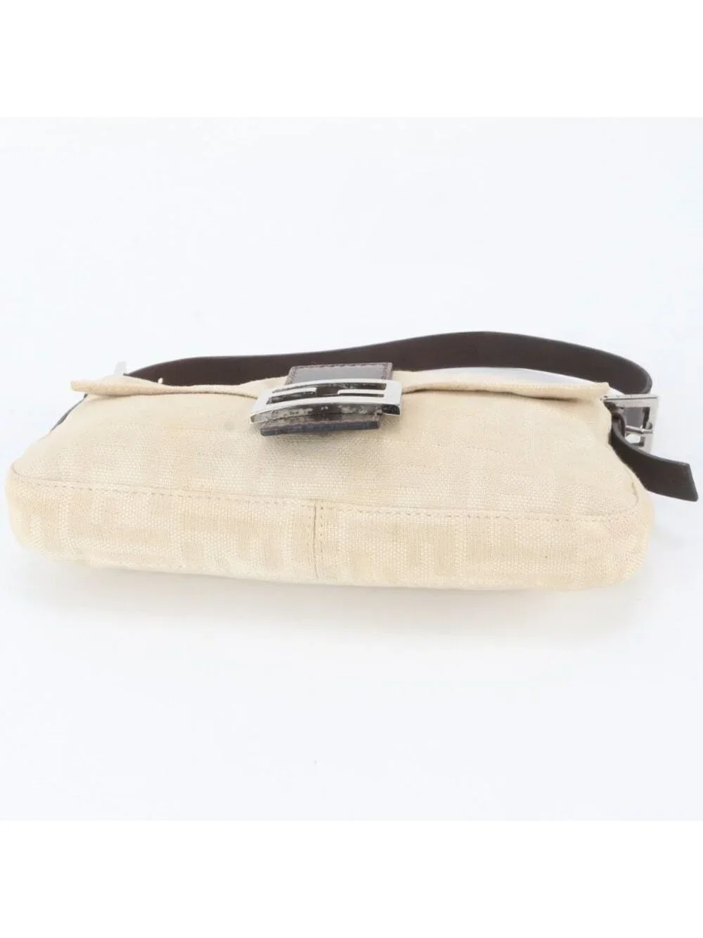 Fendi Zucca Mamma Bucket FF Leather Shoulder Bag